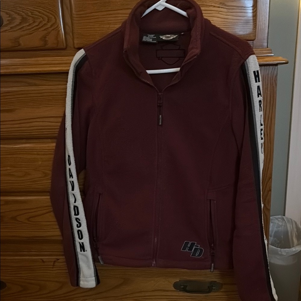 Harley-Davidson Lightweight Red and White Shirt Jacket